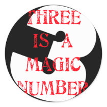 3 is a Magic Number stickers