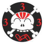 3 is a magic number sticker