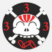3 is a magic number sticker stickers