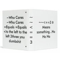 ~~<==3 It Means something...Ha Ha Ha binders