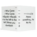 ~~<==3 It Means something...Ha Ha Ha binders