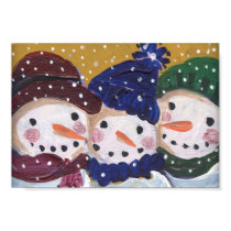 3 Jolly Snowmen posters