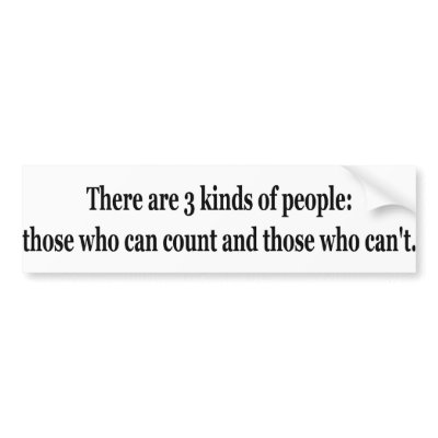 3 Kinds Of People Bumper Sticker by lookcrazy