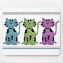 3 Kitties mousepads