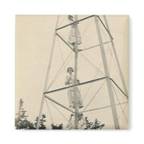 3 ladies climbling tower magnet by amazingvintage 3 ladies climbling tower magnet
