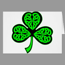 3 Leaf Celtic Shamrock cards