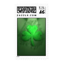 3-Leaf Green Clover postage