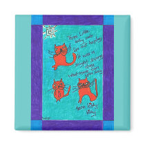 3 Little Kitty Kats Fridge Magnet