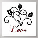 3 Love Roses Poster posters