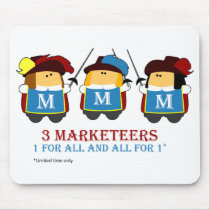 3 Marketeers mousepad by sshekhtm 3 Marketeers mousepad