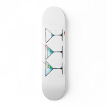 3 Martini Custom Skate Board
