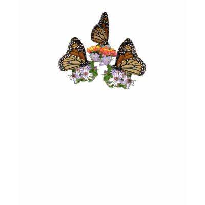 3 Monarchs T-Shirt by naturegirl7