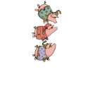 3 night night piggies t-shirts