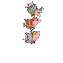 3 night night piggies t-shirts