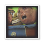 3 odd faces fridge magnet