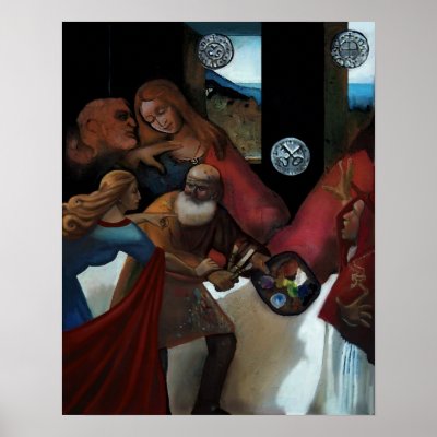 3 of Coins Poster by juliecucciawatts