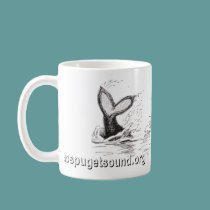 3 Orcas Playing Basic Mug