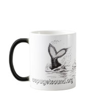 3 Orcas Playing Morphing Mug