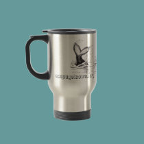 3 Orcas Playing Travel Mug mugs