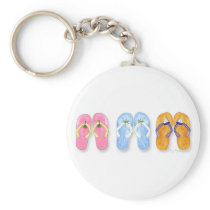 3 Pairs of Flip-Flops Keychain