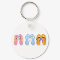 3 Pairs of Flip-Flops Keychain by ginyhogan 3 Pairs of Flip-Flops Keychain