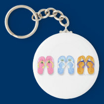 3 Pairs of Flip-Flops Keychain