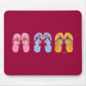 3 Pairs of Flip-Flops Mousepad by ginyhogan 3 Pairs of Flip-Flops Mousepad