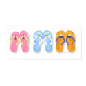 3 Pairs of Flip-Flops Posters & Prints by ginyhogan 3 Pairs of Flip-Flops Posters & Prints