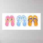 3 Pairs of Flip-Flops Posters & Prints