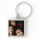 3 Palin Bullseye Key Chains