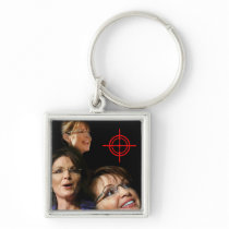 3 Palin Bullseye Key Chains