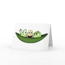 3 Peas In A Pod Greeting Card by jojosgarden 3 Peas In A Pod Greeting Card