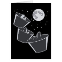 3 Pet Wolves Moon Cards