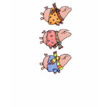 3 piggies in sweaters t-shirts