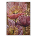 3 PINK POPPIES cards by cheriedirksen 3 PINK POPPIES cards