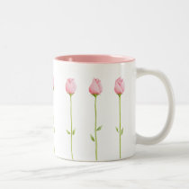 3 Pink Rosebuds Mug by floatinglemons 3 Pink Rosebuds Mug