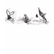 3 Playful Killer Whales Hoodie shirt