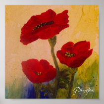 3 Poppies Posters