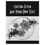 3 Pretty Flowers - B&amp;W Infrared Flyer Design