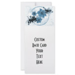 3 Pretty Flowers - Blue Full Color Rack Card
