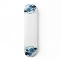 3 Pretty Flowers - Blue Skateboard Decks