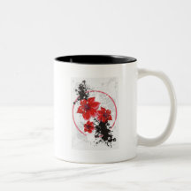 3 Pretty Flowers - Color Coffee Mugs
