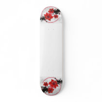 3 Pretty Flowers - Color Skate Deck