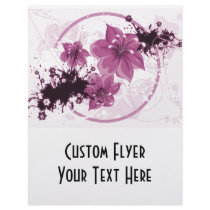 3 Pretty Flowers - Pink Flyer Design