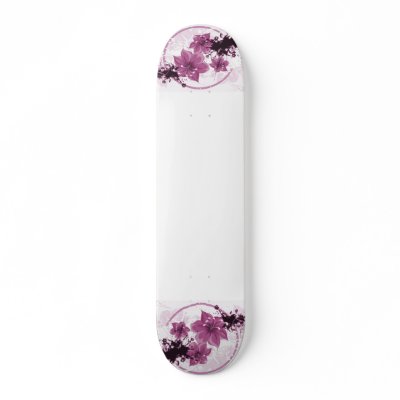 3 Pretty Flowers - Pink Skate Decks by VoXeeD