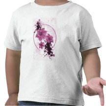 3 Pretty Flowers - Pink T Shirt