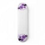 3 Pretty Flowers - Purple Skateboard