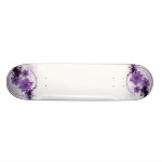 3 Pretty Flowers - Purple Skateboard 3 Pretty Flowers - Purple Skateboard
