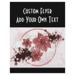 3 Pretty Flowers - Red Personalized Flyer