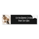 3 Pretty Flowers - Sepia Bumper Sticker